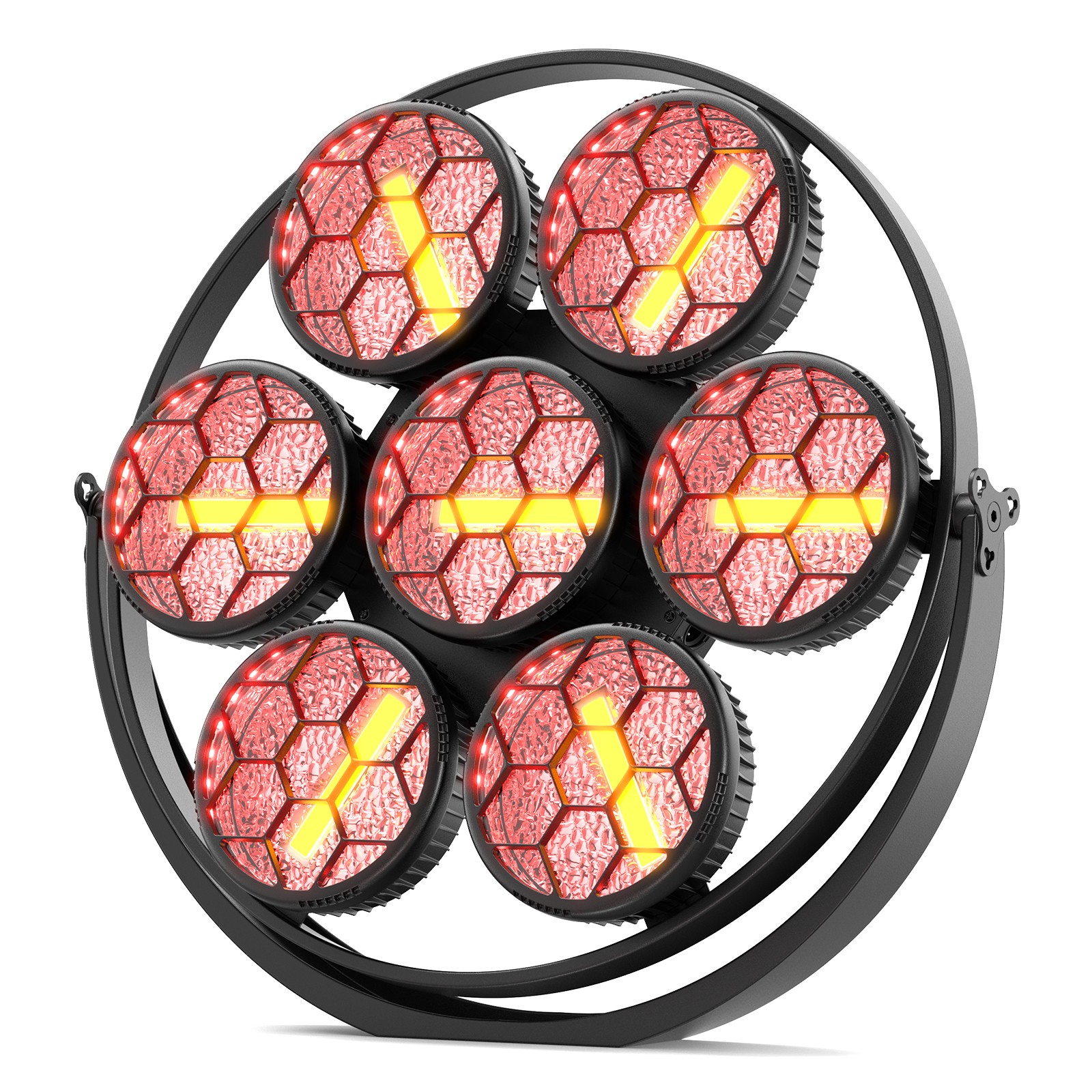 490W Limited Edition Vintage Light 7 COB +189 LEDs 37CH DMX512 Sound Active USA