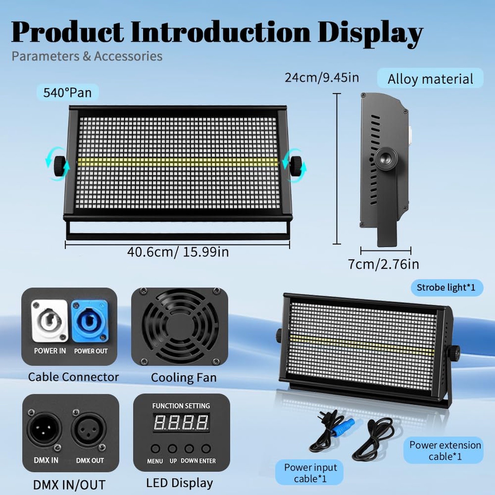 MINGJIE RGBW LED strobe light