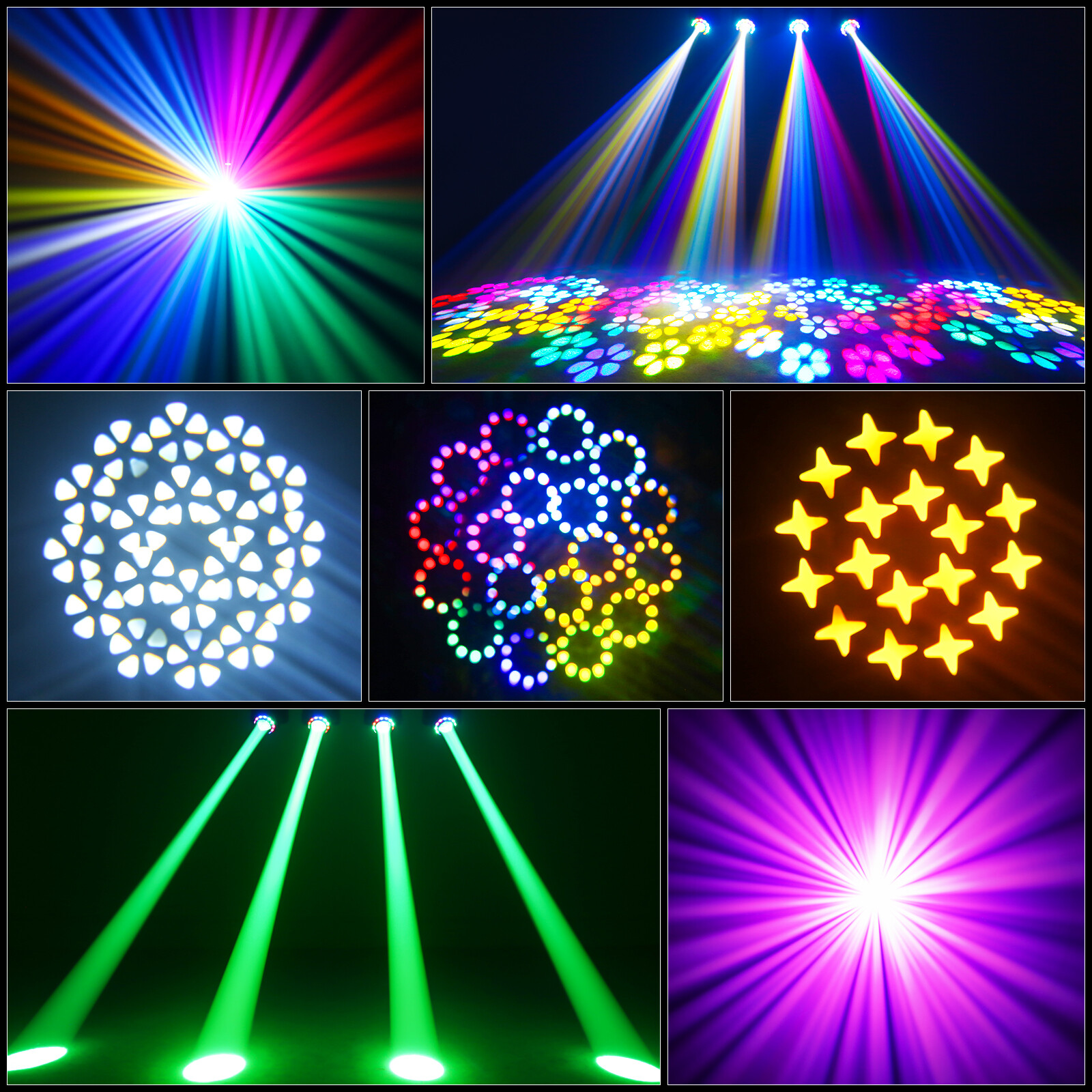 150W 18 Prism RGBW LED Moving Head Stage Lighting 10 Gobo Beam DMX Disco