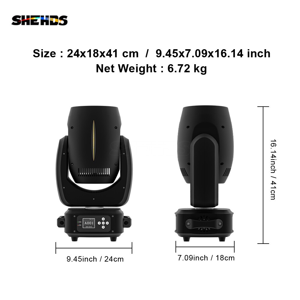 LED 180W Beam Moving Head Stage Lighting DMX512 Gobo Effcet DJ Disco Party Show