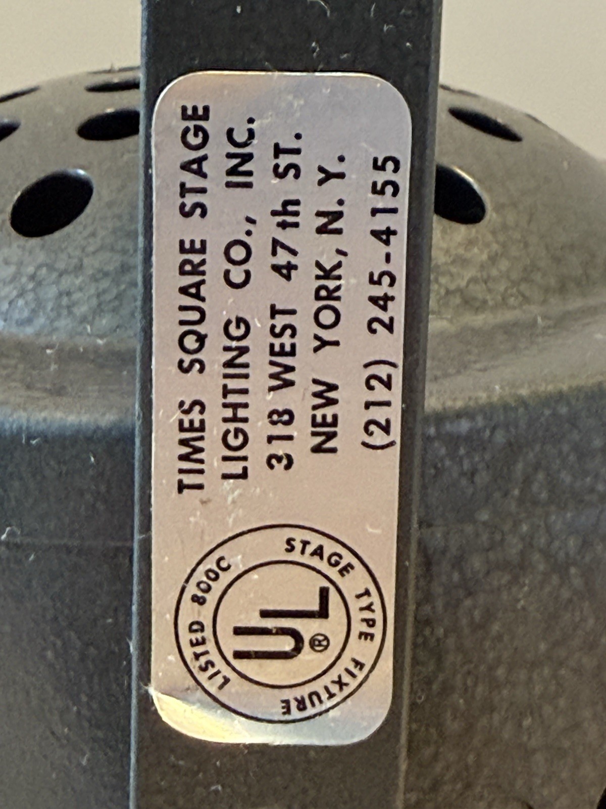 70’s Fresnel TIMES SQUARE Theatrical And Studio Supply LIGHTING