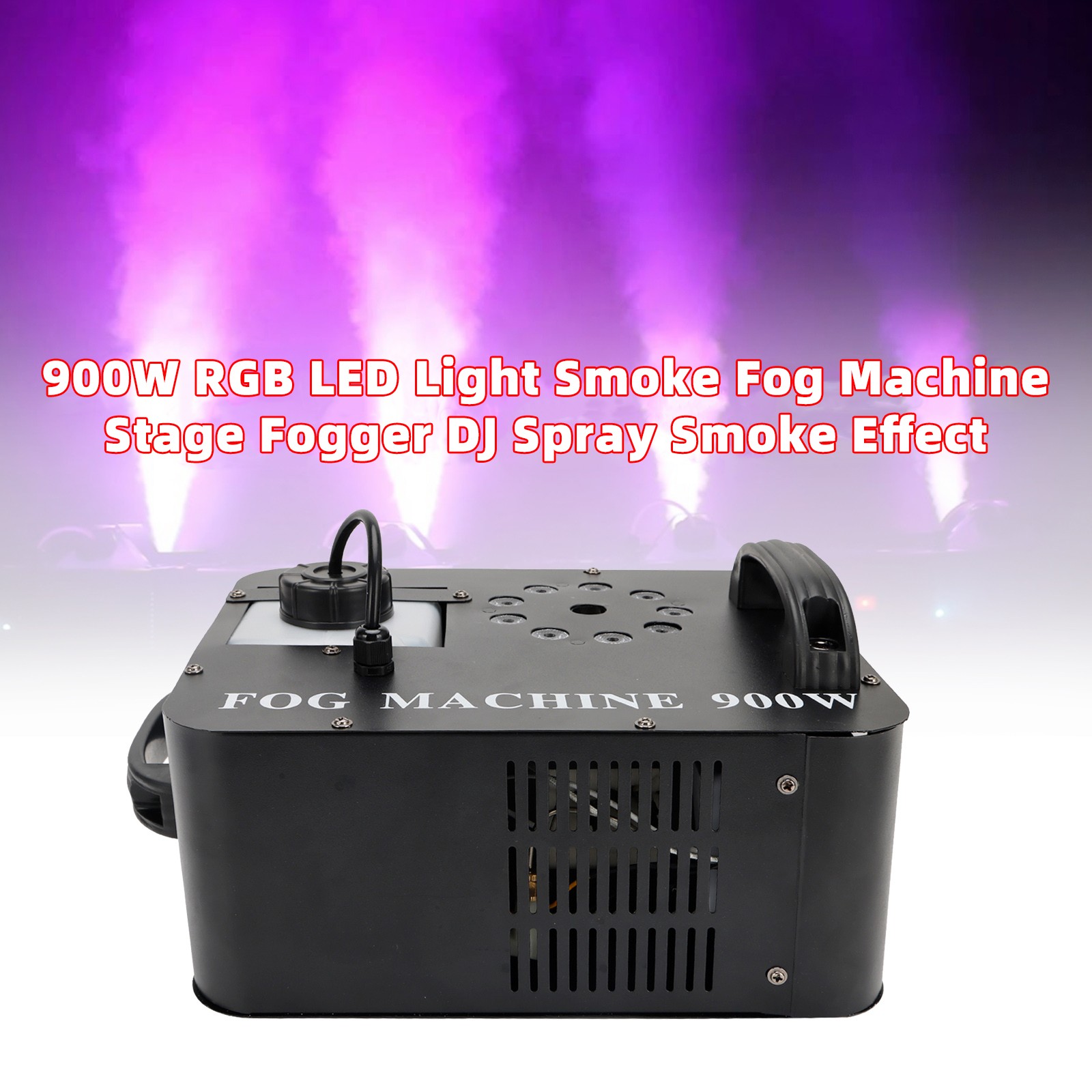 🎉900W RGB LED Light Smoke Fog Machine Stage Fogger DJ Spray Smoke Effect