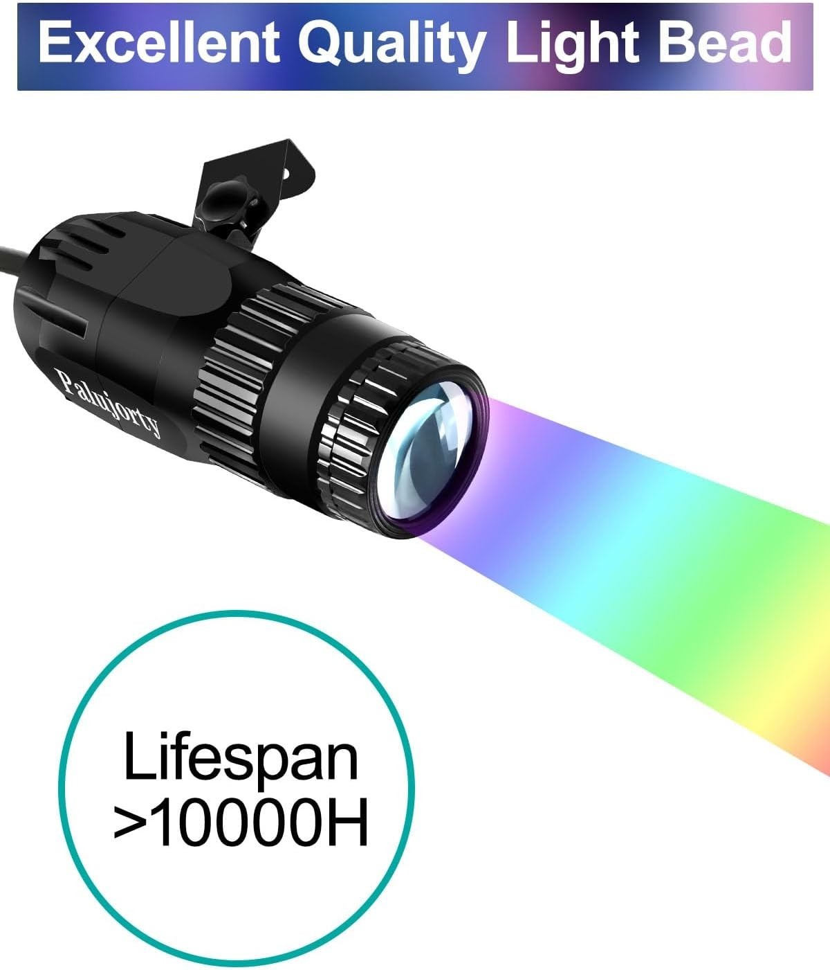 Disco Ball Light 2 Pack, 15W Multicolor Disco Ball Spotlight for Party, Stage…