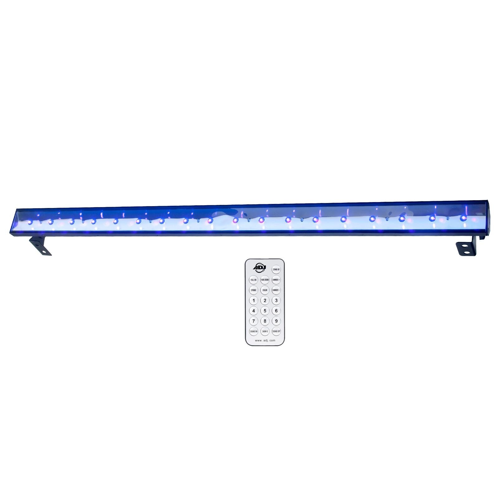 ADJ Eco UV Bar Plus IR 18x 3-Watt LED Blacklight – Open Box