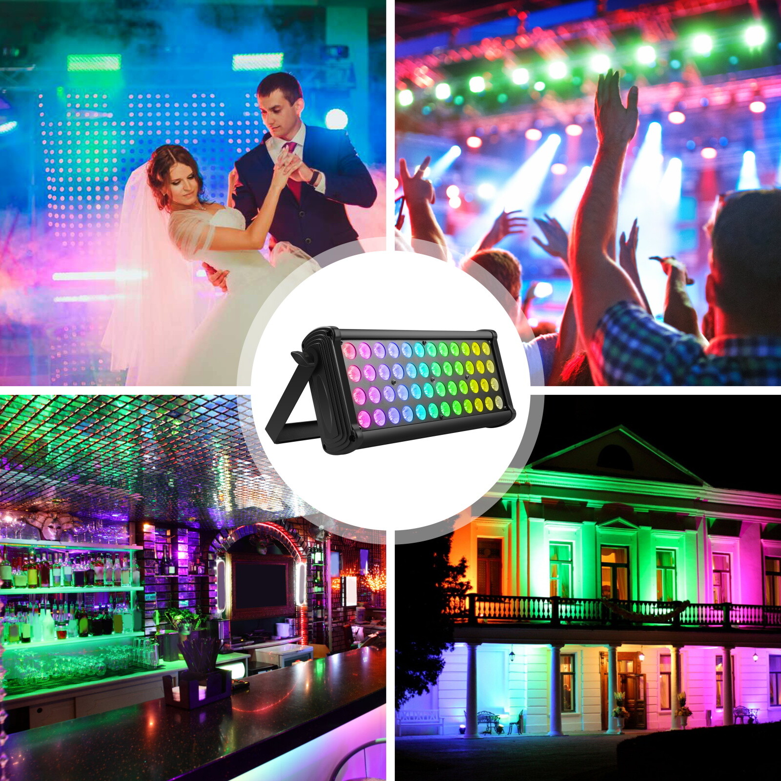 48 LED RGB Wall Wash Light Bar DMX Stage DJ Disco Party Club Flood Lights DMX