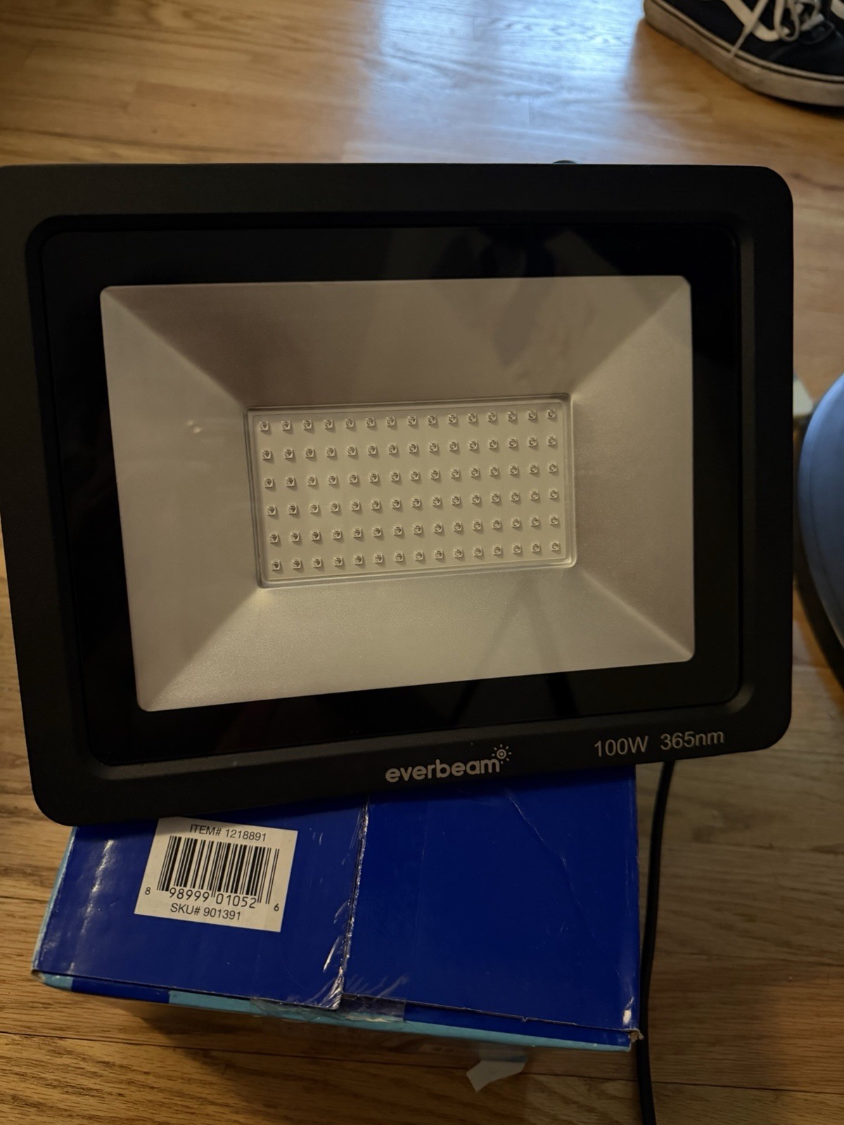 everbeam 100W 365nm LED Flood Light Black Light Blue Stage Lighting