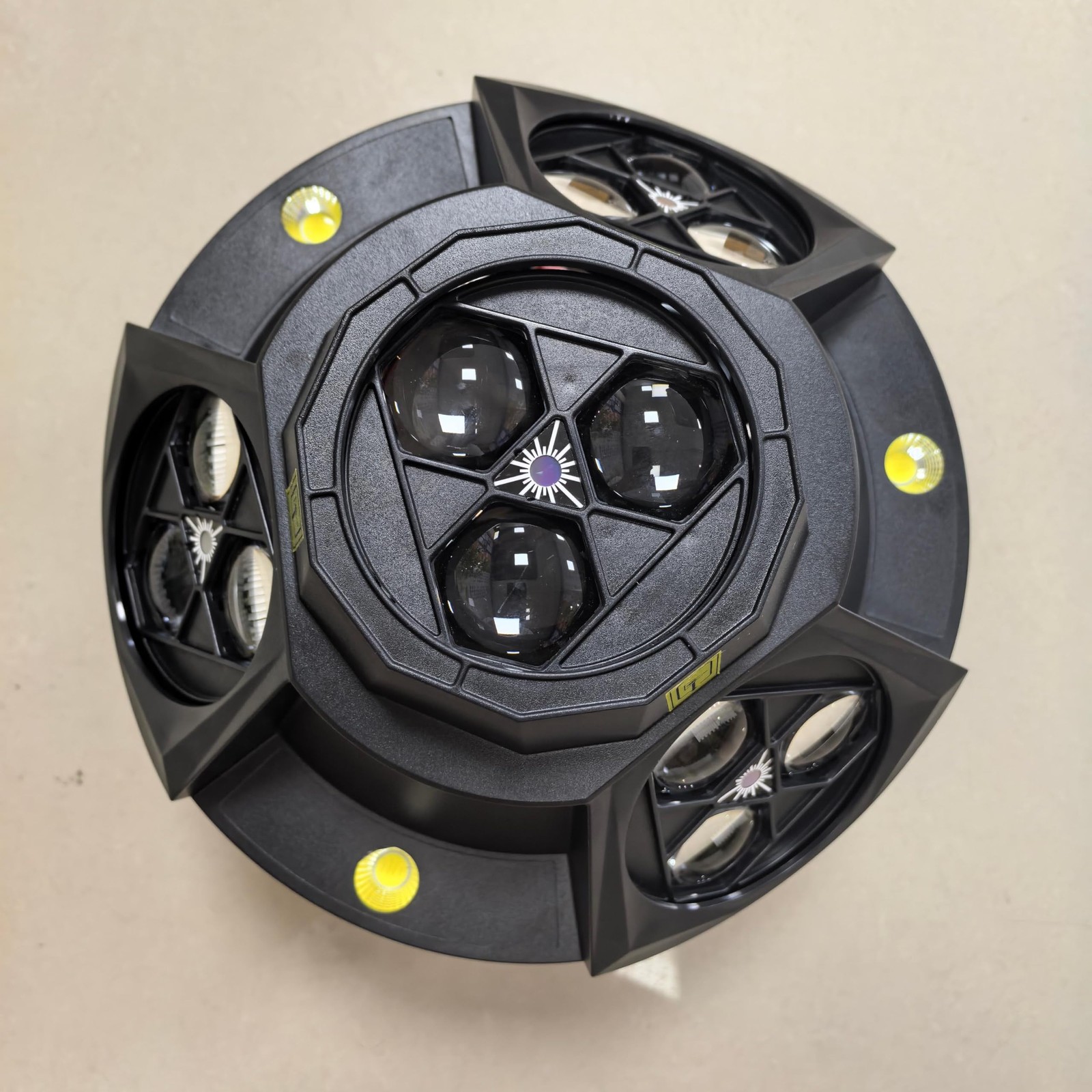 DJ Party Light, 200w RGBW 4in1 LED DJ Stage Lights, Infinite Rotation DJ Ligh…