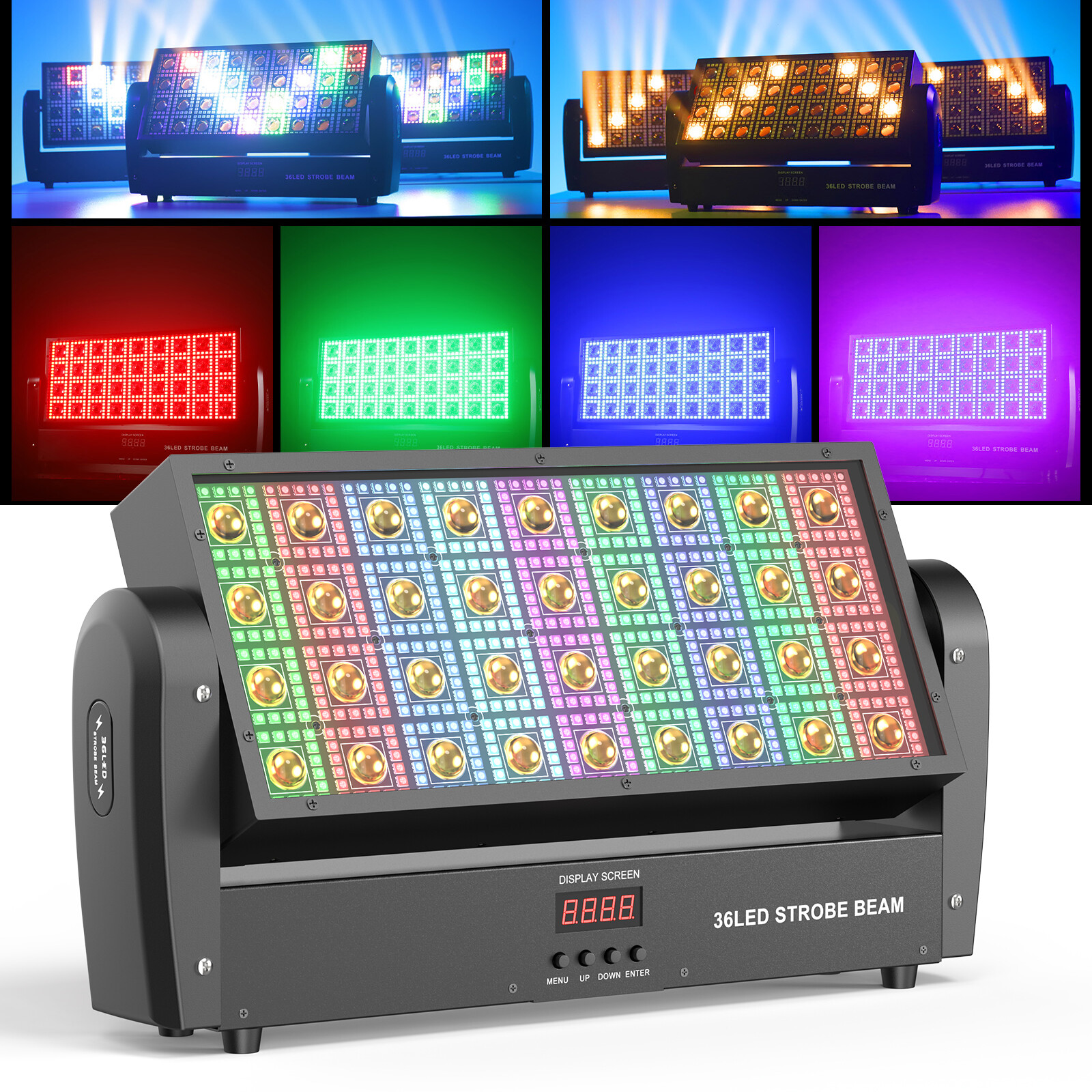 200W LED Strobe Wall Wash Light Stage Effect Beam Lights RGB DMX Party DJ Lights