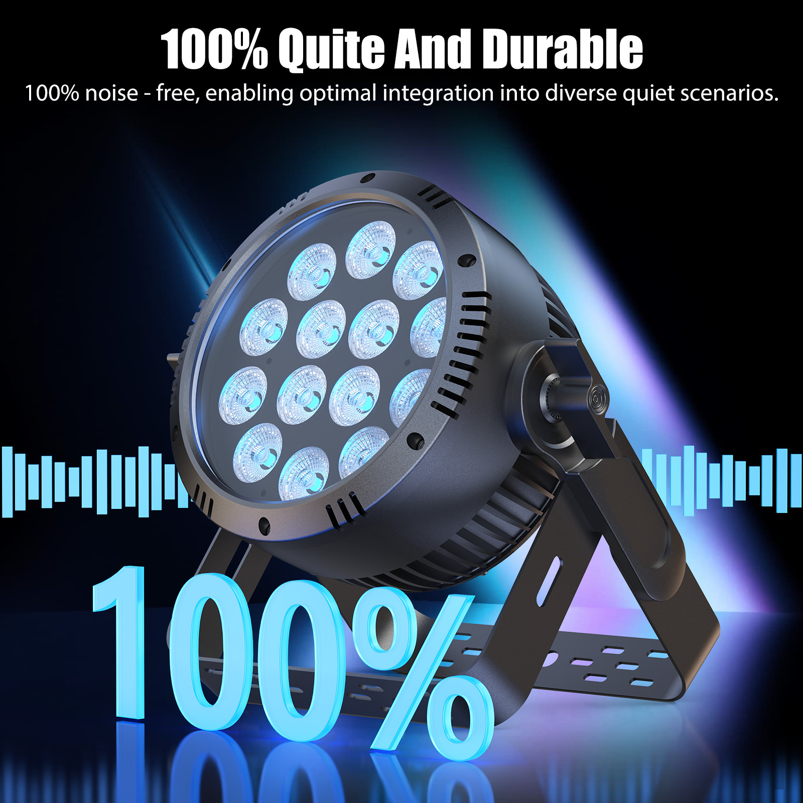 250W Aluminum RGBW LED Par Light IP65 Waterproof Outdoor Indoor Use Disco Show