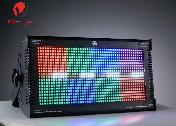 2PC Aluminum 1000w 8+8 Strobe Stage Flash Lighting RGBW LED Strobe Disco Light