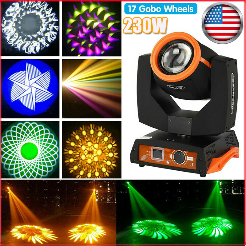 7R 230W Zoom Moving Head Beam Sharpy Light 8 Prism Strobe DMX Stage DJ Party