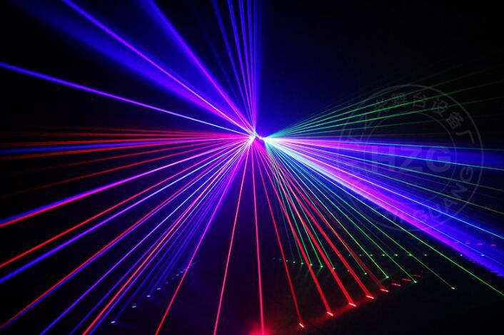 7CH DMX 6 Len RGB Beam Optical Network Laser Light Home Party DJ Stage Lighting