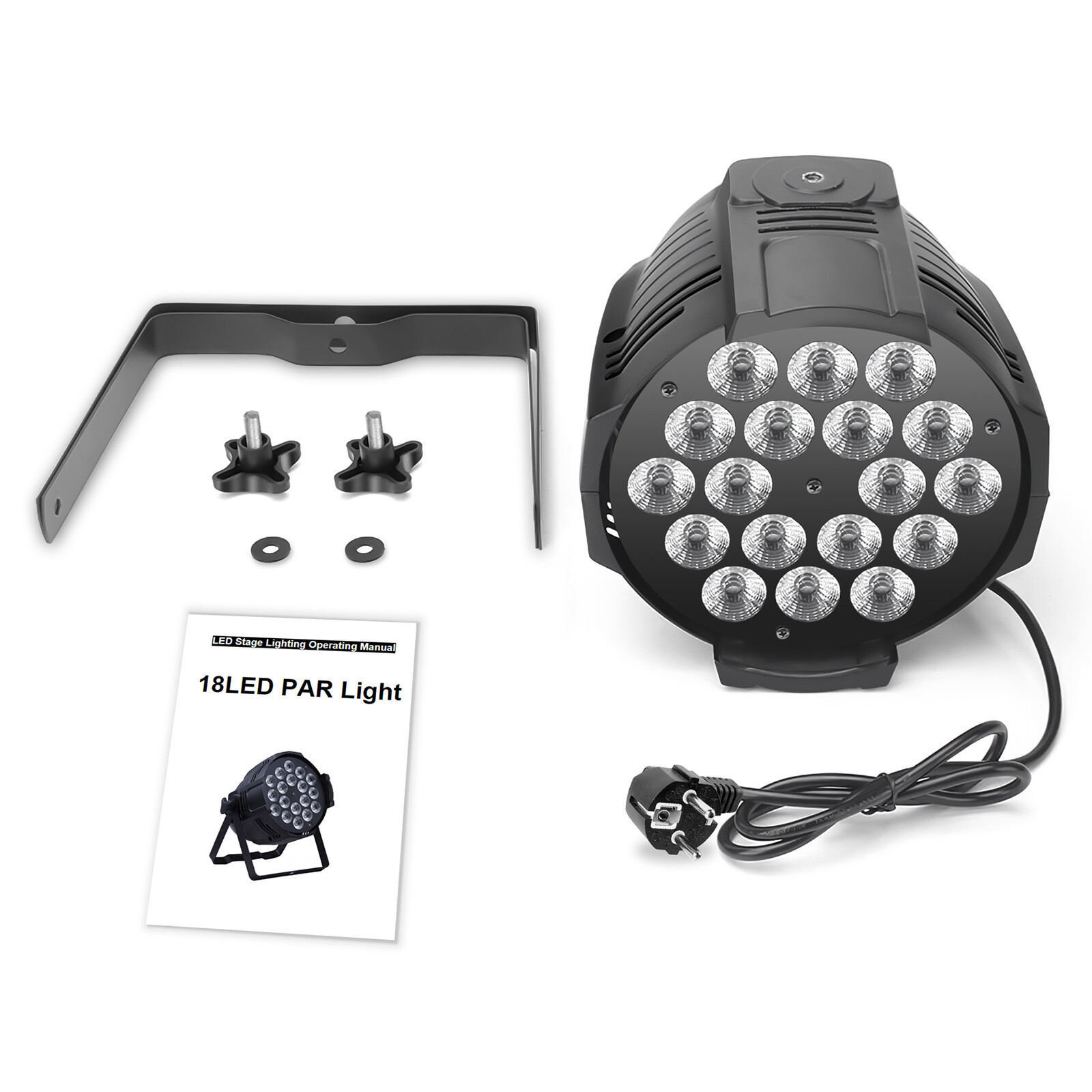 270W 18 LED Par Stage Light DMX RGBW Disco Show DJ Lighting Aluminum with T-bar