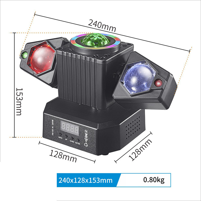 Party Laser RGBW LED Moving Head Light Disco Stage Lighting Beam DMX512 Party DJ