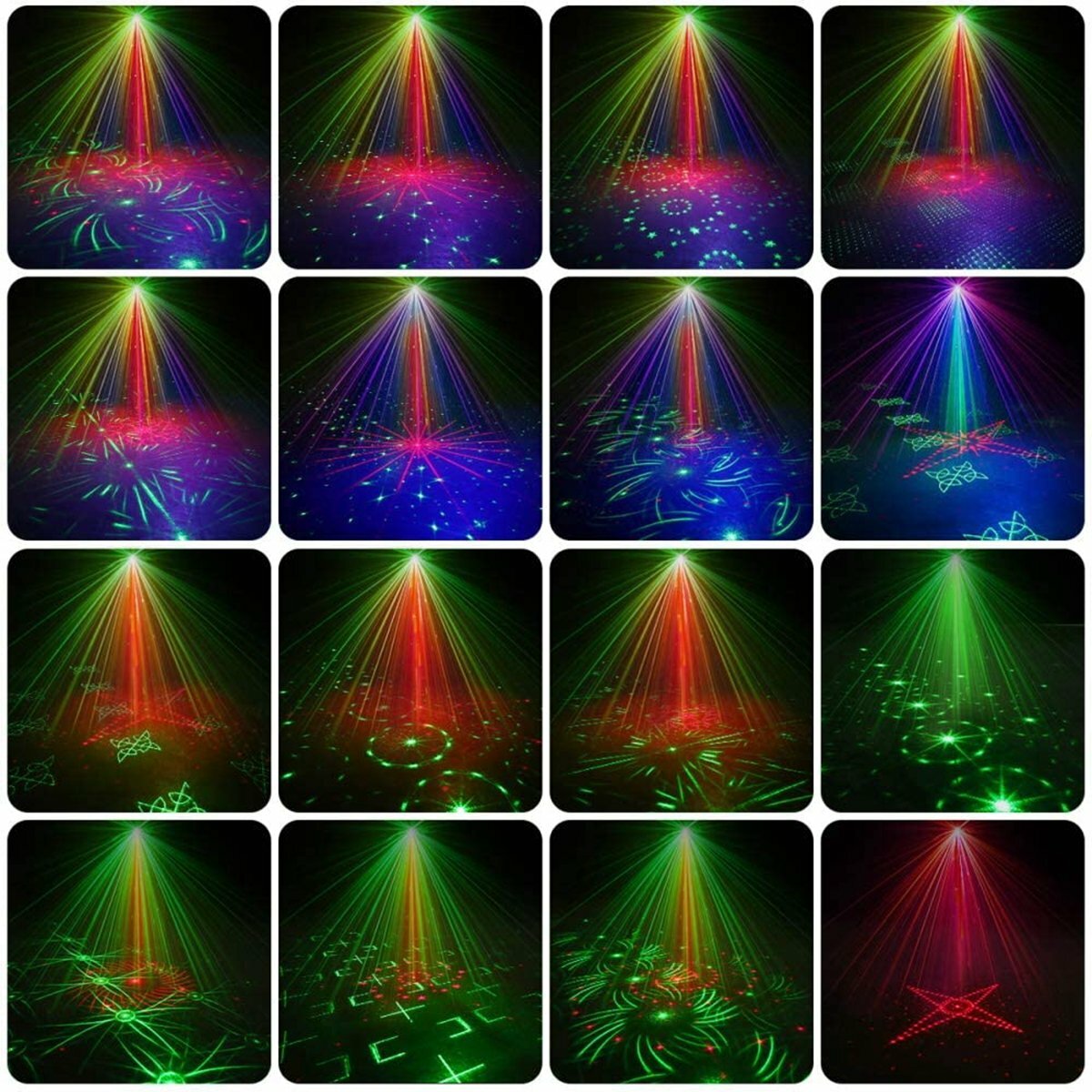 1024Pattern Laser Projector Stage Light LED RGB DJ Disco KTV Show Party Lighting