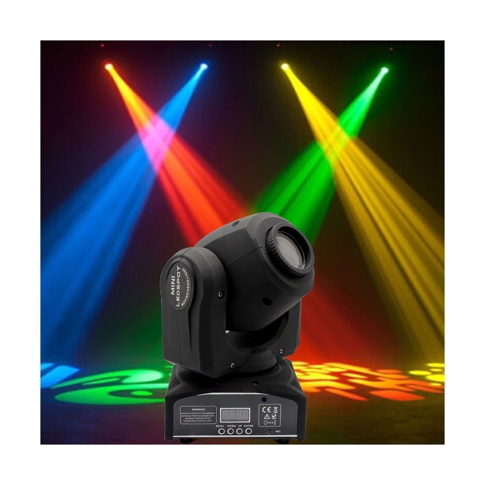 Stage Lights Moving Head Light 8 Gobos 8 Colors 11 Channels 2PCS 60W Spotligh…