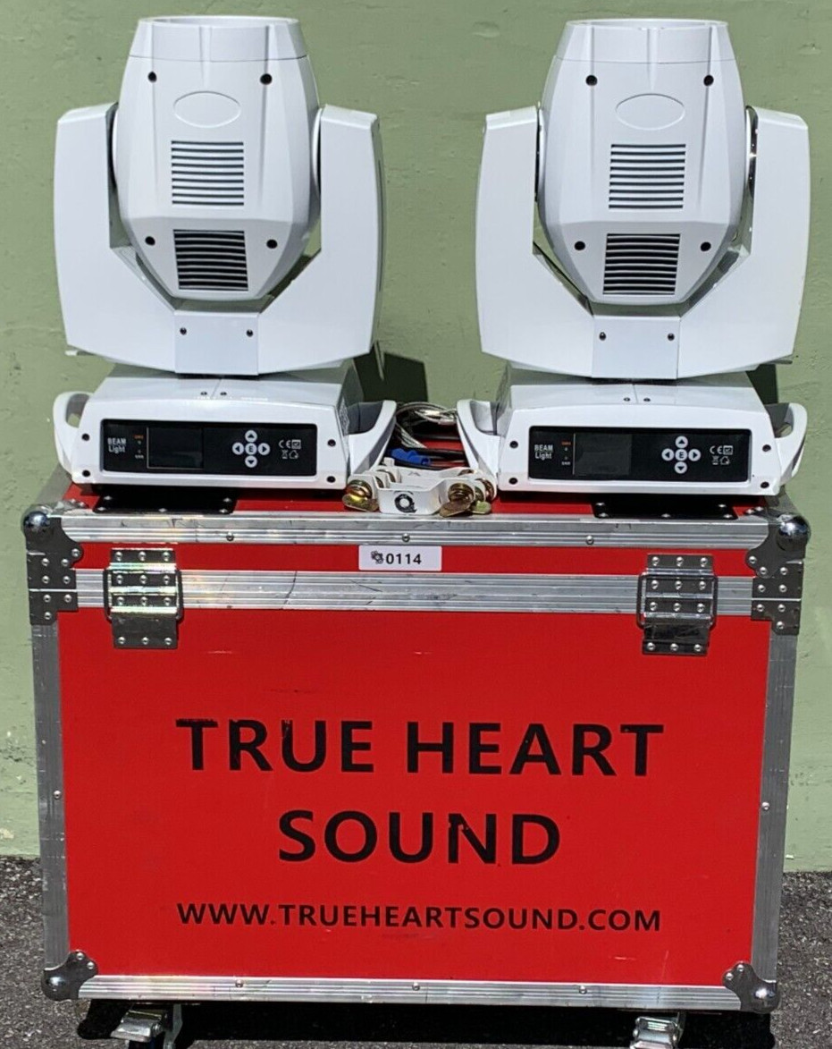 7R 230W Moving Head Beam W/Road Case #0114 (Pair)TRUEHEARTSOUND
