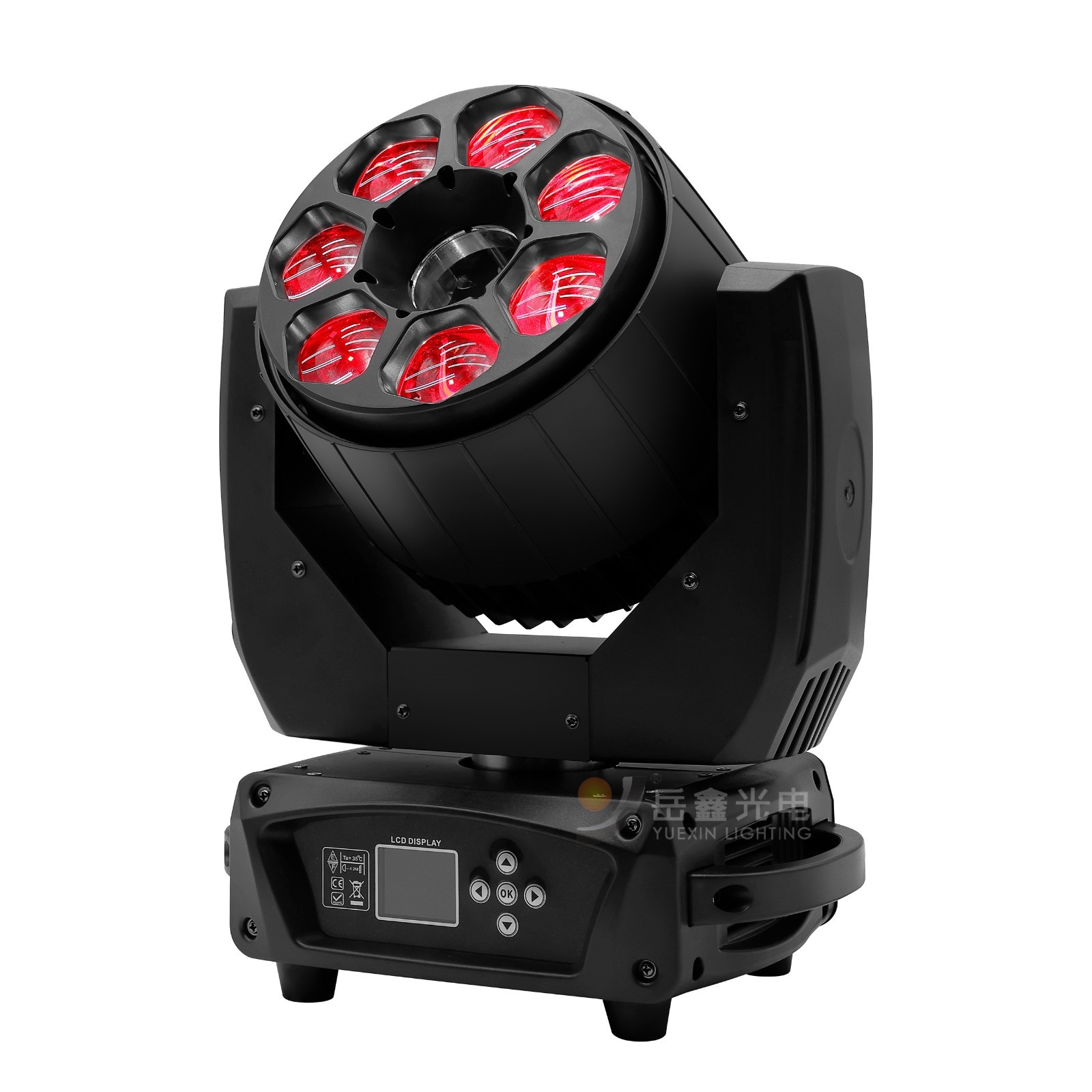 7x 40w Led Wash with 10W Laser Moving Head Light Indoor for Disco Dj DMX