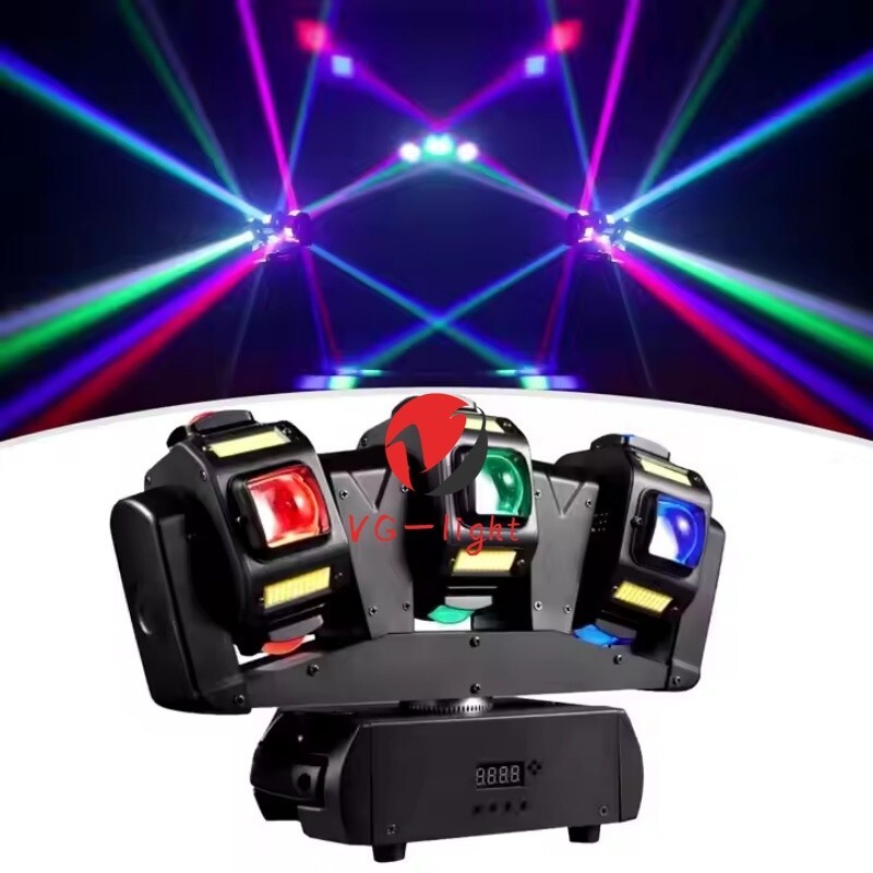 New Popular Moving Light 12X10W 4in1 W/Golden 50mW RG Laser DJ Disco Stage Light