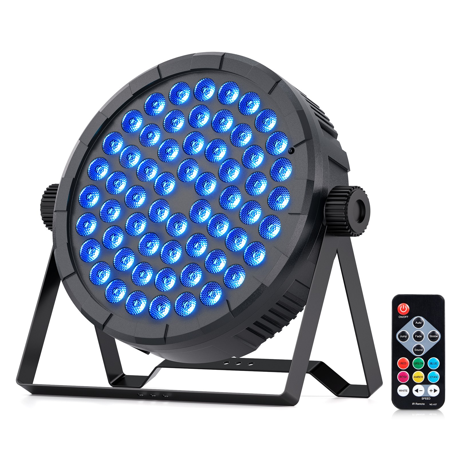 10PC Wireless Rechargeable 60LED RGB Battery Par Stage Light DMX Party DJ Show