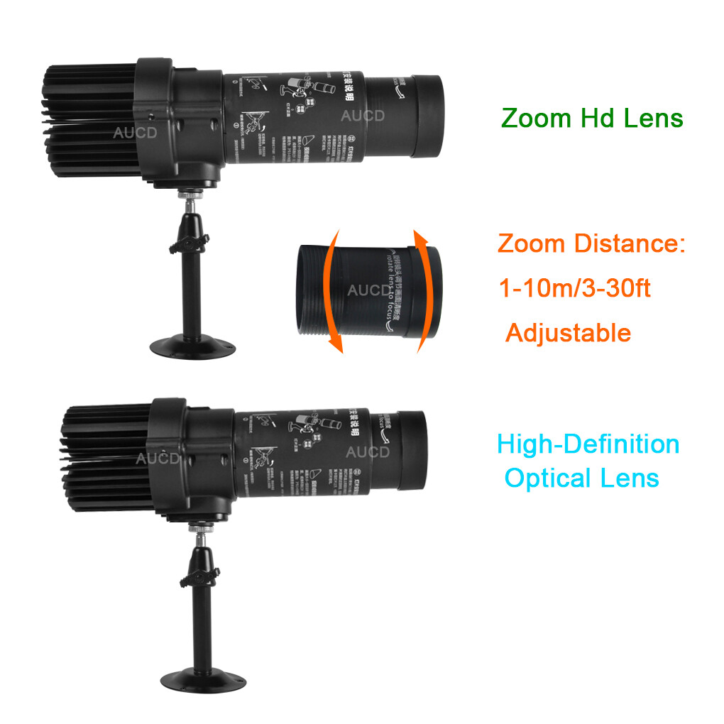 20W LED Static HD Zoom AD Logo Projector Lights For Party Indoor Show Gobo Lamps