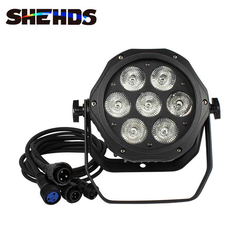 LED 7x18w Outdoor Par Stage Light RGBWA UV Waterproof IP65 Wash For Wedding Show