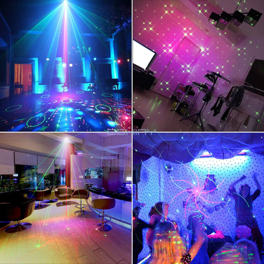 1024Pattern Party Stage Light Laser Projector DJ Disco LED RGB KTV Show Lighting