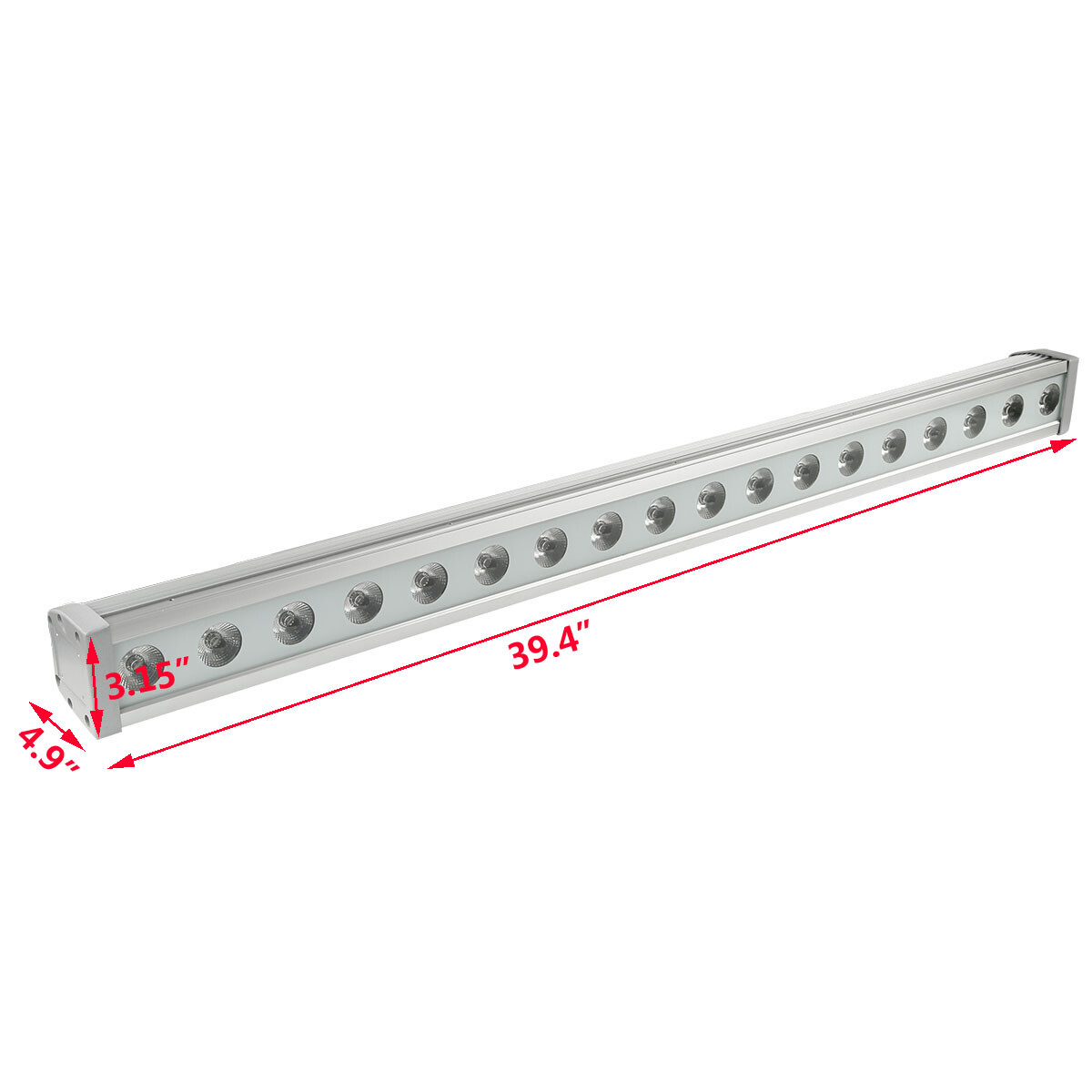 4PCS Waterproof 270W RGBWA UV LED DMX Stage Wall Wash Light Bar DJ Beam Lights