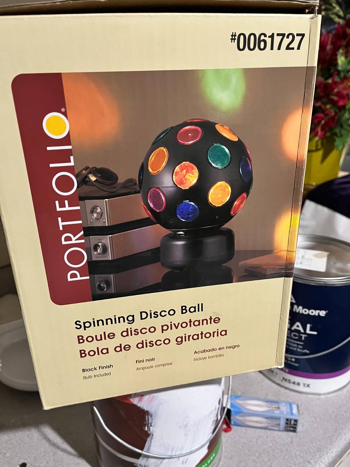 Spinning Disco Ball LED Lights – 11 Inch Dance Light Ball for Indoor Parties