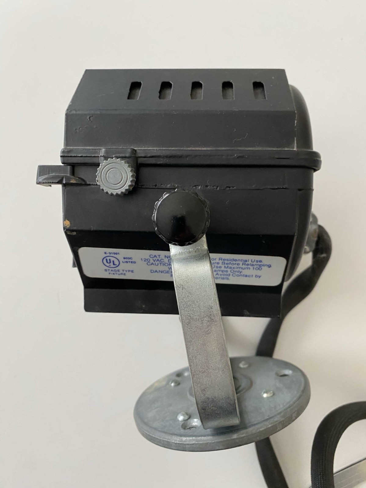 100 Watt Vintage Theatre Studio Inky Small Spotlight Fresnel Retro – Tested