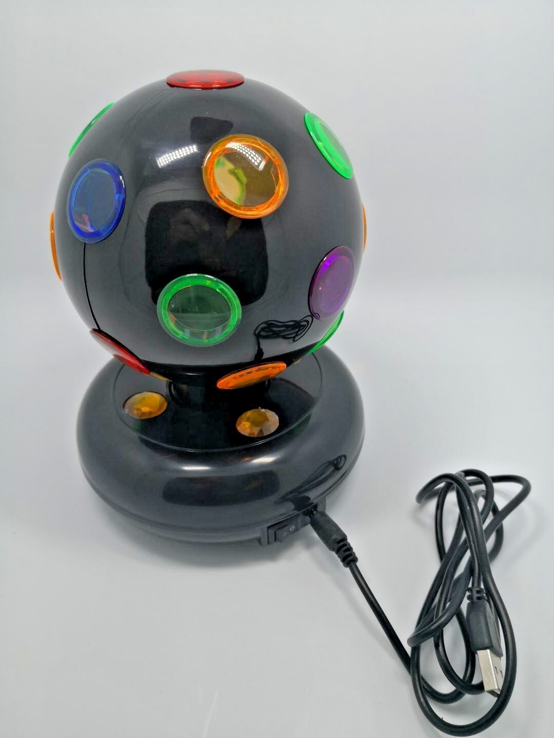 Disco Light Ball 4.0″ Size USB Power Turning Dancing Party KTV Decoration US