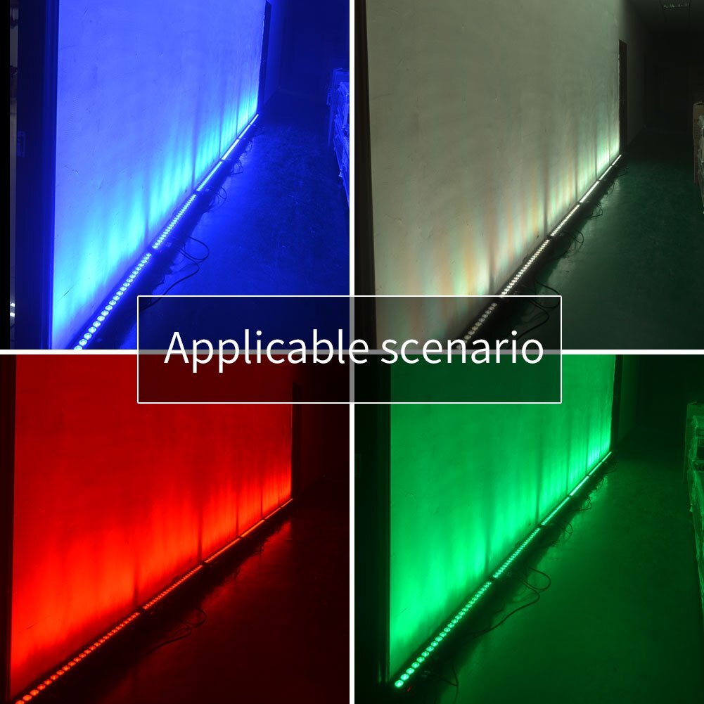 24LED Wall Washer Stage Lighting 120W Bar Party DMX RGB Disco DJ Club Lights
