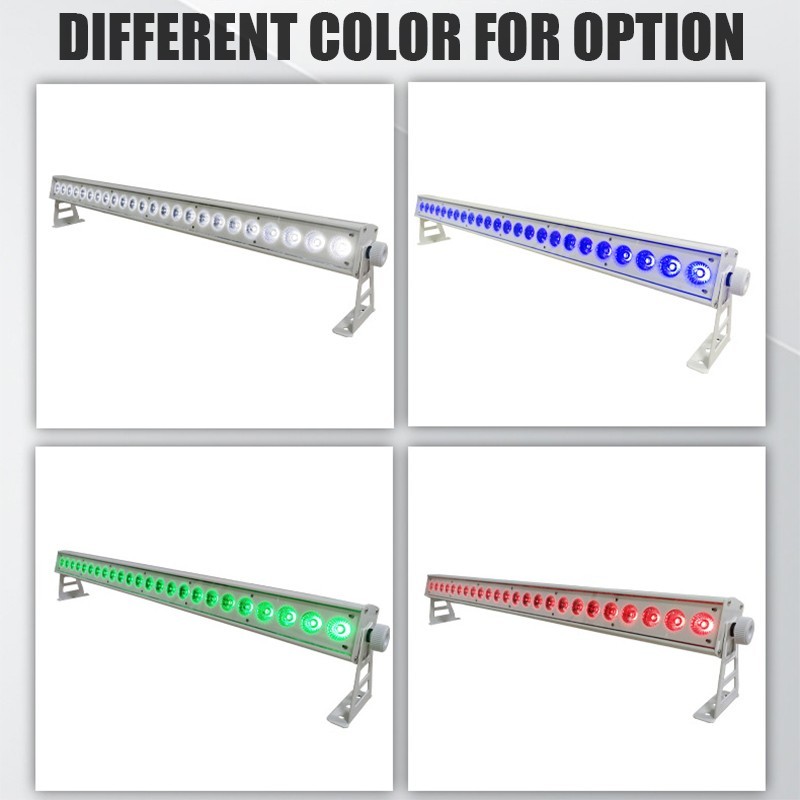 24x10W RGBW 4-in-1 Liner Wall Washer Light Full Color for Stage Building Gallery