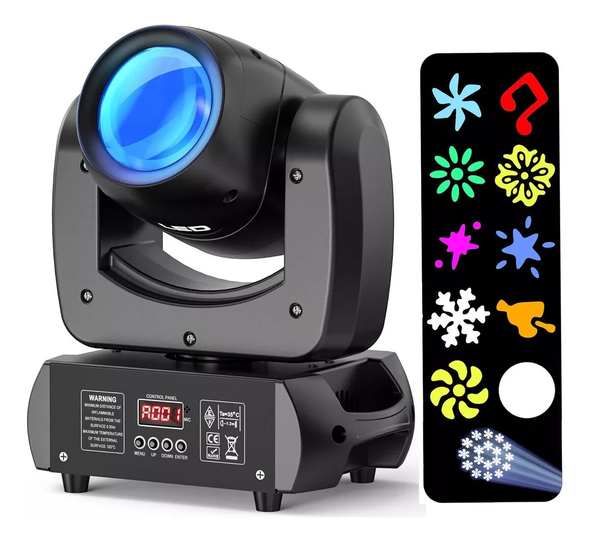 2Pcs 150W RGBW LED Moving Head Beam Light DMX512 Stage Spot DJ Disco Party Light