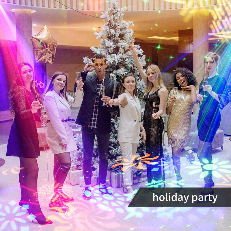 Laser Projector Stage Light DMX LED RGB DJ Disco KTV Show Xmas Party Lighting US