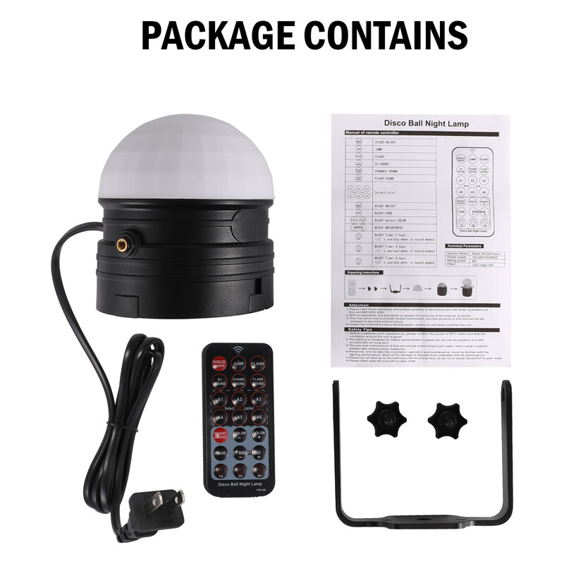 2025 RGB Dynamic Lighting Ball LED Light Portable Disco DJ Club Stage Lighting