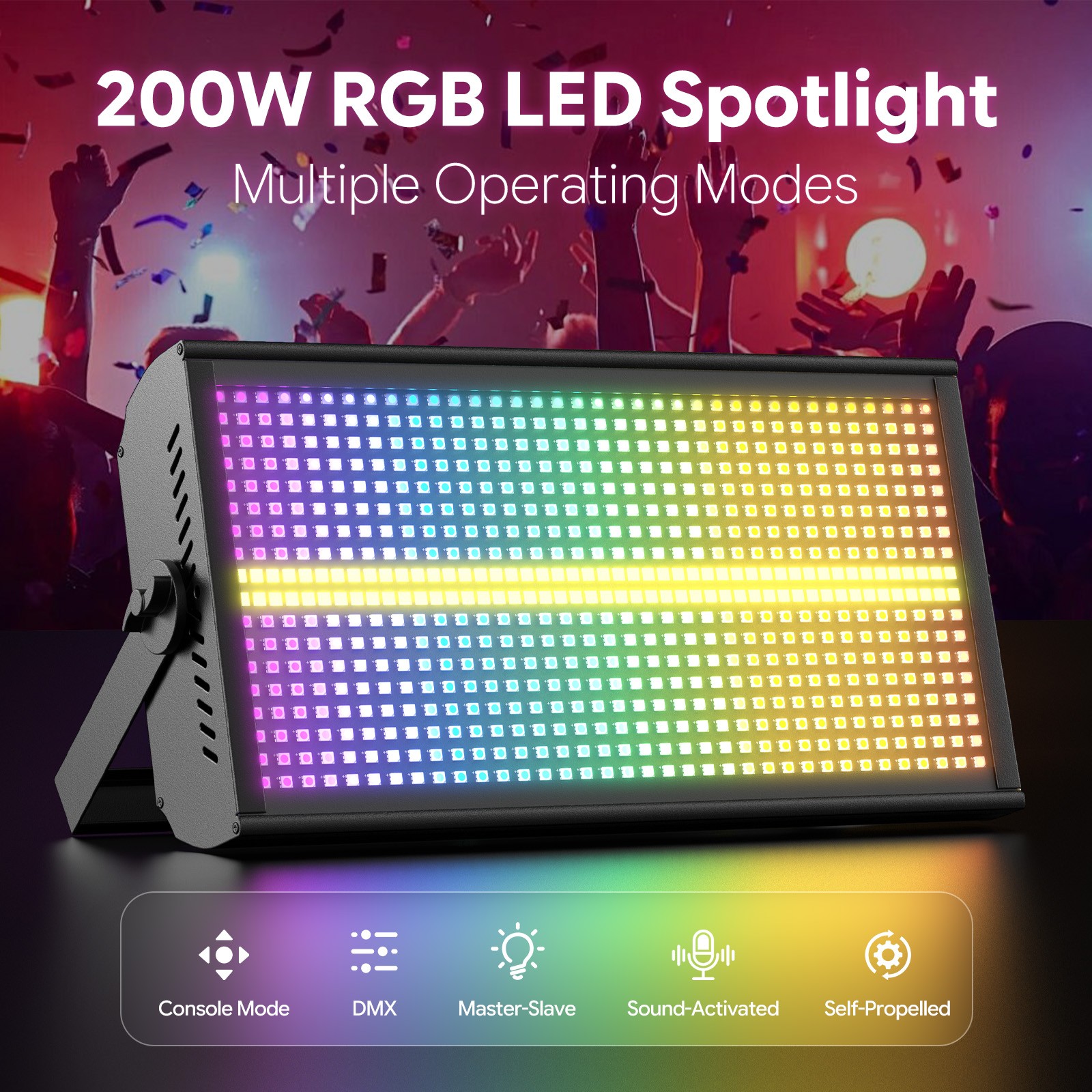 Disco Light 768LEDs Wall Wash light DMX512 RGB Beam Stage Lighting DJ Disco Club