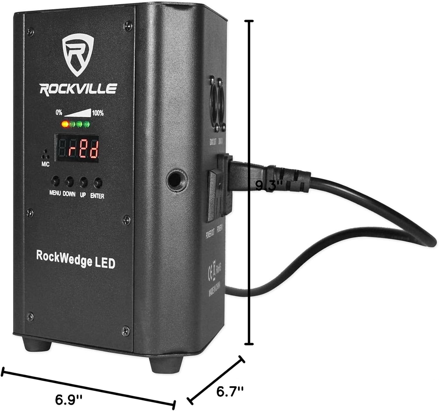 Rockwedge LED 54W RGBWA+UV Rechargeable Battery Wireless DMX Par Light