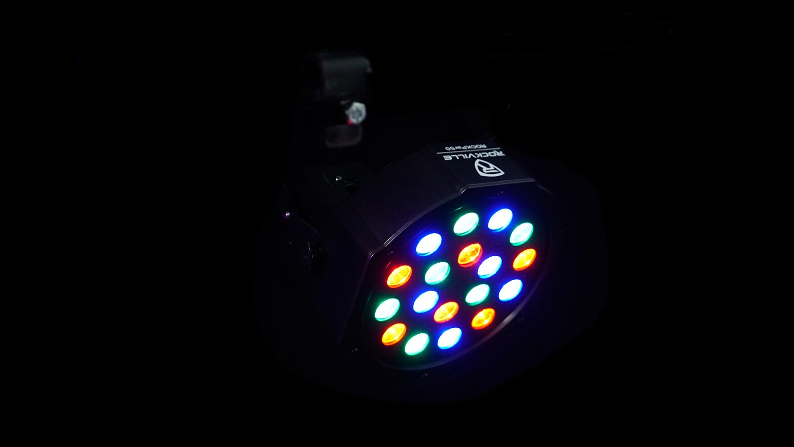 (2) Rockville RockPAR50 LED RGB Compact Par Can DJ/Club DMX Wash Lights