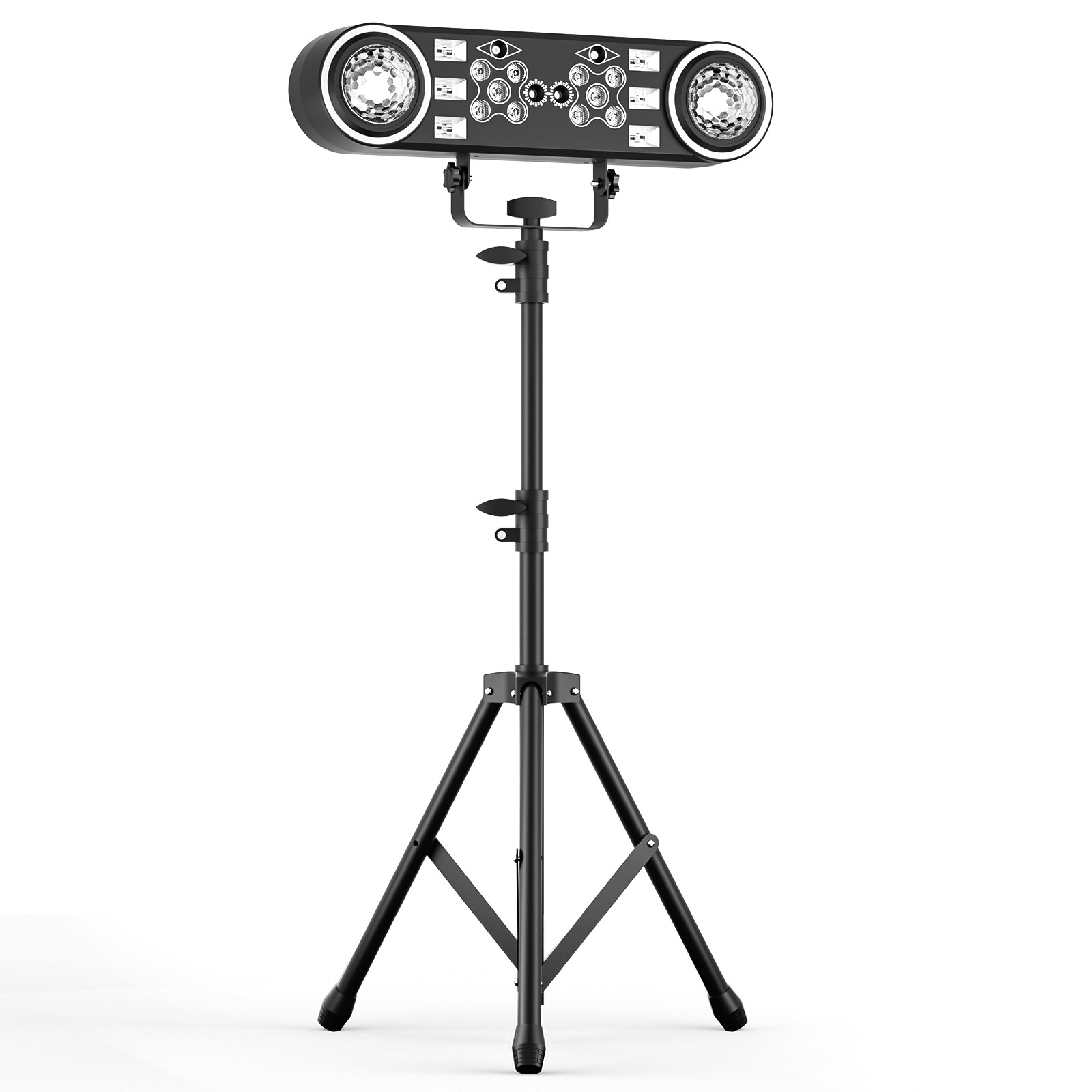 7in1 Stage LED DJ Lights with Stand Package Stage Light System DMX &Remote&Bag