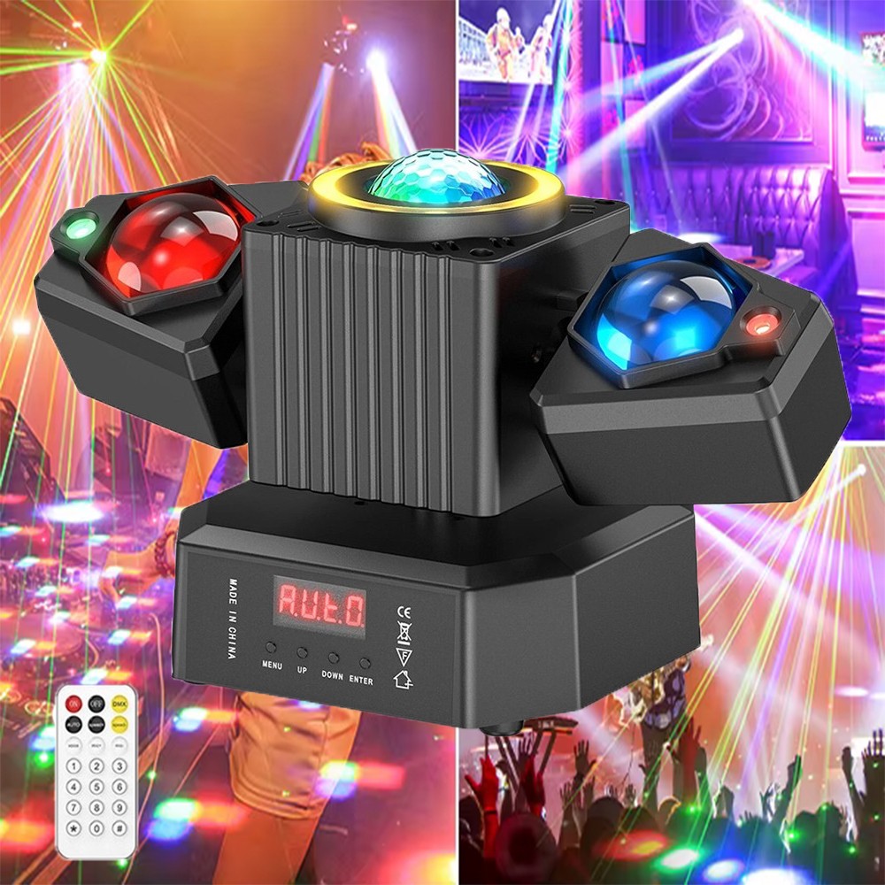 NEW Laser Light RGBW LED Moving Head Disco Stage Lighting Beam DMX512 Party DJ