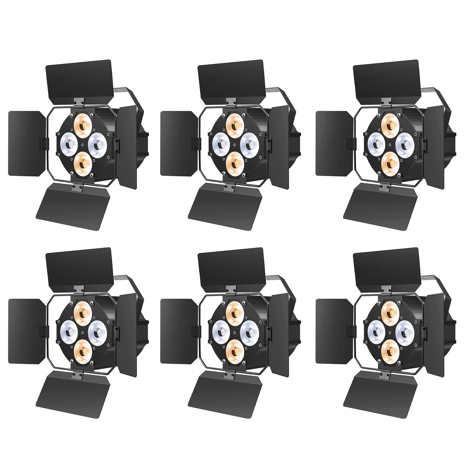 Yiflamefly 200W COB LED Par Light Stage Light Audience Blinder Spot Light DMX