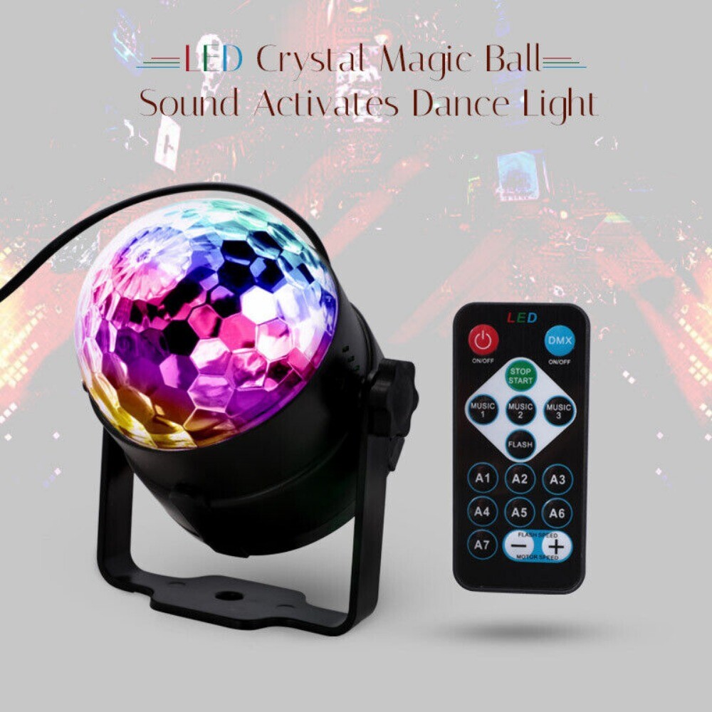 LED Galaxy Starry Star Sky Night Light Projector Ocean Party Sound Activated New
