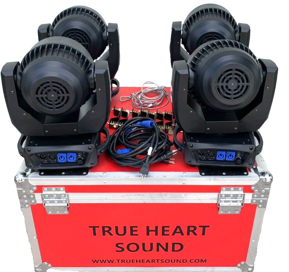 Unbranded LY-119M 19x50W Led Bee Eye Moving Head Wash W/Rd Case #0116 (Lot of 4)