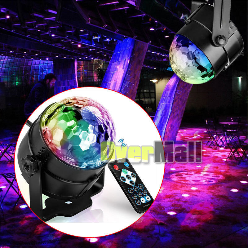 2/4x Disco Party Lights Strobe Led Dj Ball Sound Activated Bulb Dance Lamp Decor