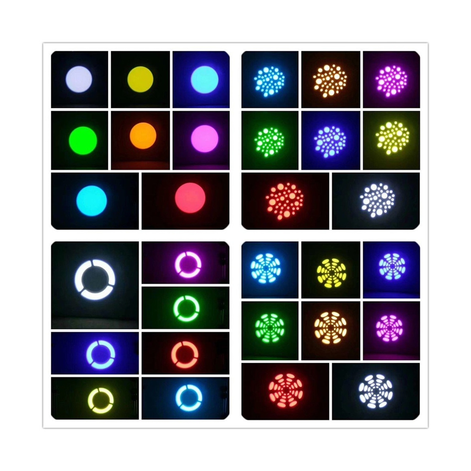 Stage Lights Moving Head Light 8 Gobos 8 Colors 11 Channels 2PCS 60W Spotligh…