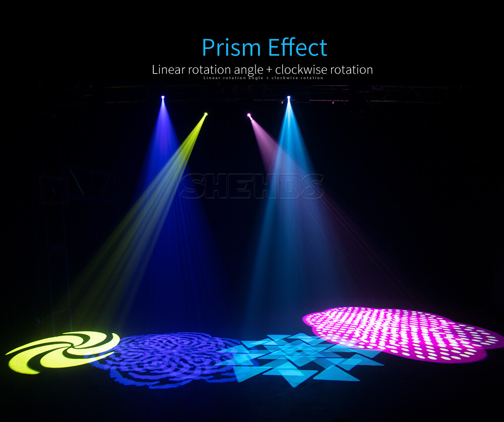 100W LED Beam Moving Head Stage Light RGBW DMX Gobo Spot Disco DJ Party Lighting