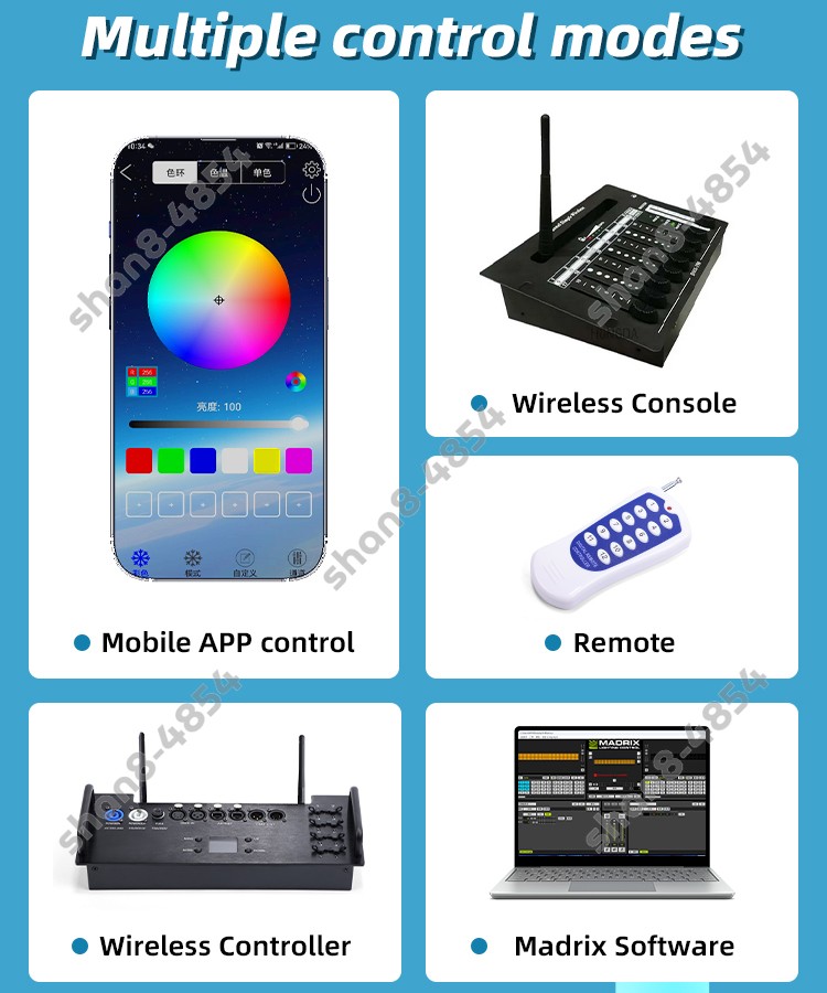 IP65 360 LED Pixel Tube Battery Wireless DMX WiFi Control for KTV Theme Event