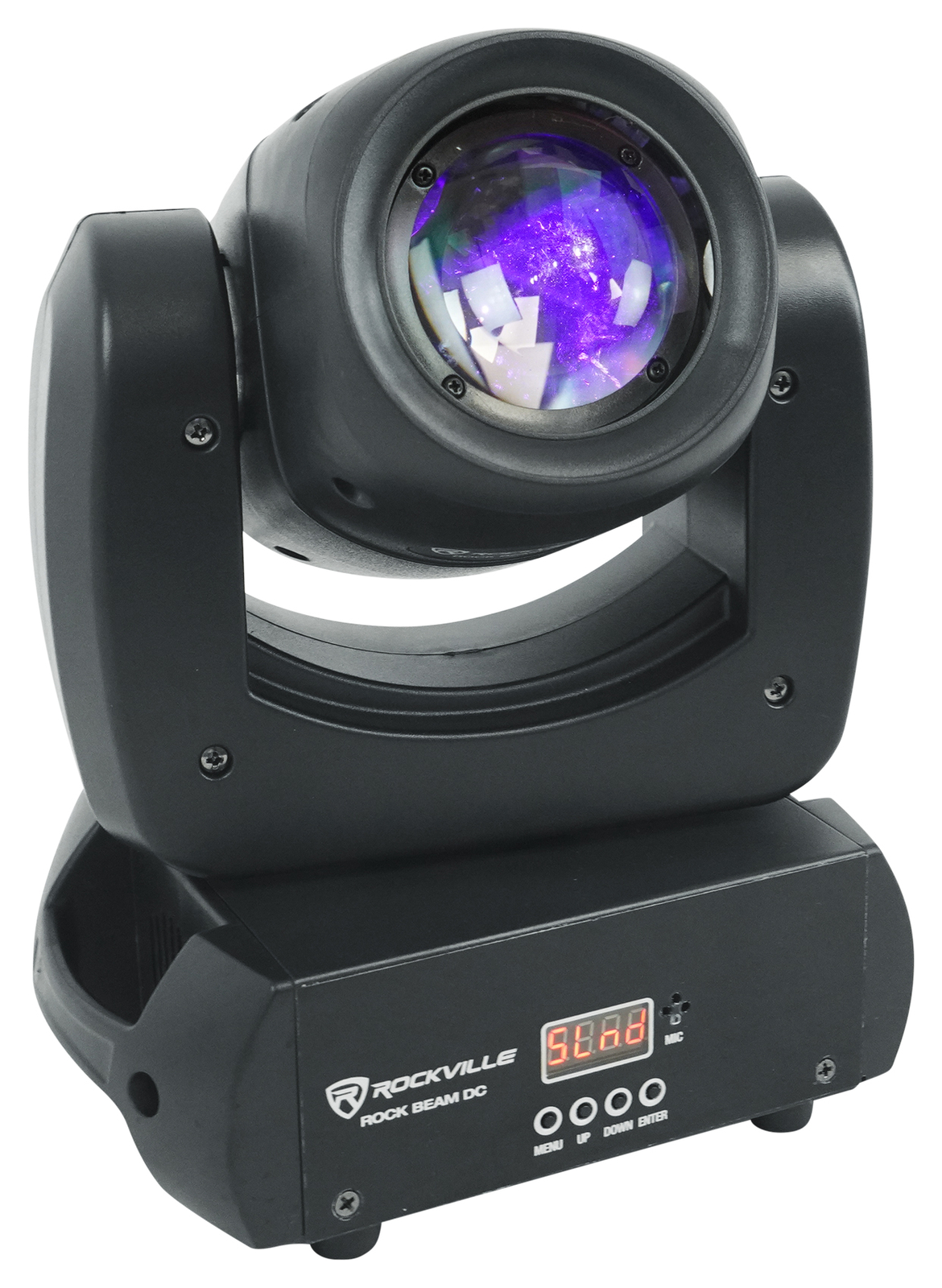 2) Rockville Rock Beam DC DJ Club Stage Pro Moving Head Lights 8 Gobos+18 Prisms