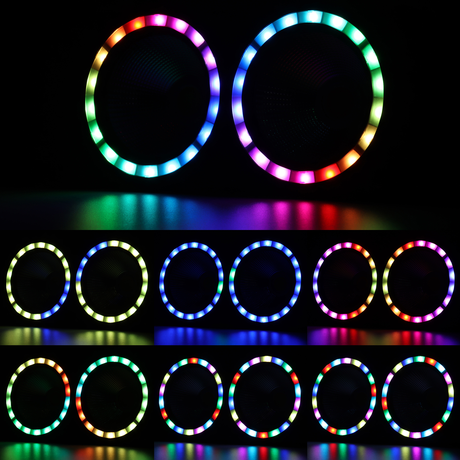 200W COB LED Par Light DMX Stage Audience Blinder Light RGB Warm Cool White